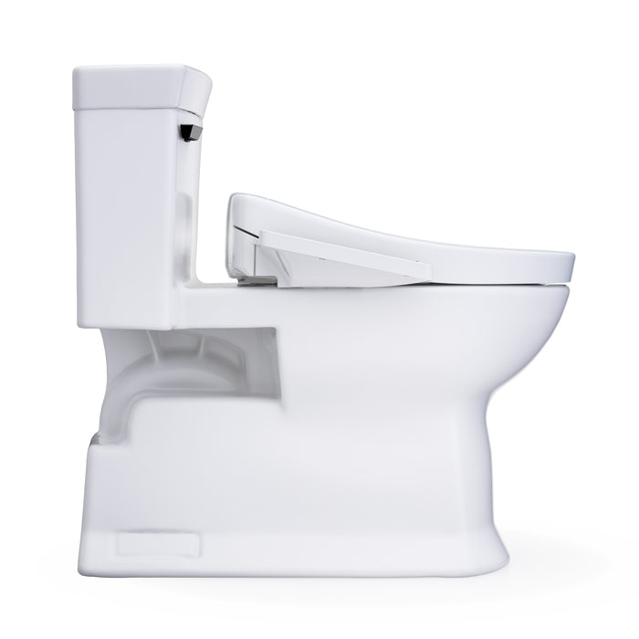 TOTO MW9643346CEFG#01 Washlet+ Soiree Elongated Universal Height Toilet with S2 Bidet Seat, Cotton White