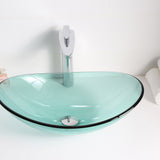 ANZZI LS-AZ076 Major Series Deco-Glass Vessel Sink in Lustrous Green