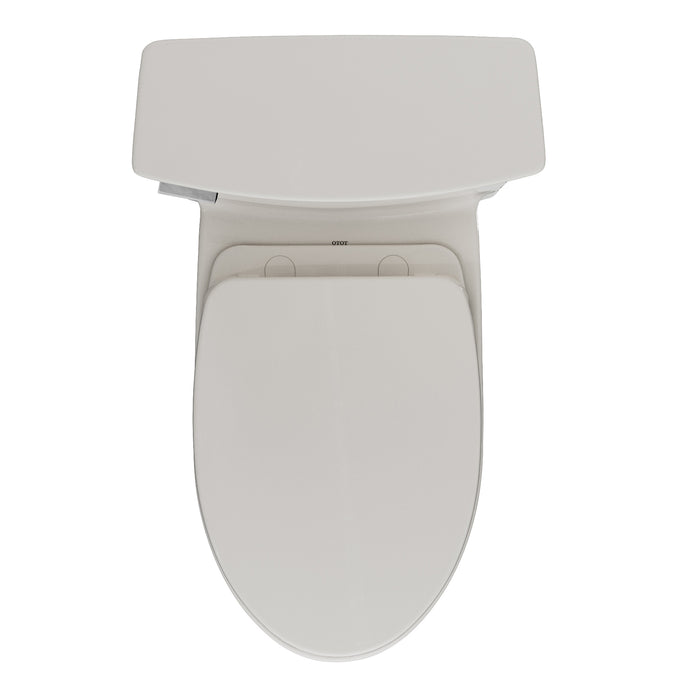 TOTO MS964124CEFG#11 Soiree One Piece Elongated 1.28 GPF Universal Height Skirted Toilet, Colonial White