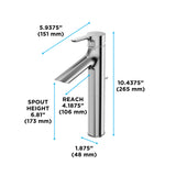 TOTO TLS01304U#CP LB Series Single Handle Bathroom Faucet for Sink with Drain Assembly, Polished Chrome