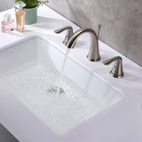 ANZZI LS-AZ112 Rhodes Series 21" Ceramic Undermount Sink Basin in White