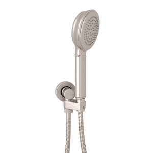 House of Rohl C50000/1STN Baltera Handshower Outlet and Swiveling Handshower Holder Set with Hose