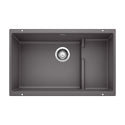 Blanco 519451 Precis Cascade SILGRANIT 29" Single Bowl Undermount Kitchen Sink with Colander - Cinder