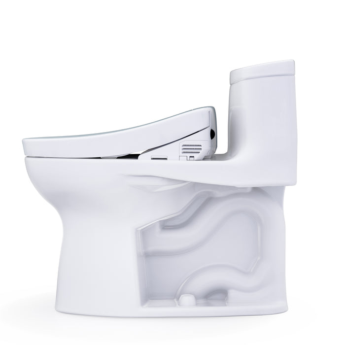TOTO MW6343446CEFG#01 Supreme II One-Piece Elongated Universal Height Toilet with Washlet+ S5 Bidet Seat
