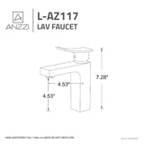 ANZZI L-AZ117BN Promenade Single Hole Single Handle Bathroom Faucet in Brushed Nickel