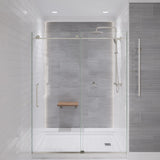 ANZZI SH-AZ101BN Heavy Rainfall Stainless Steel Shower Bar with Hand Sprayer in Brushed Nickel