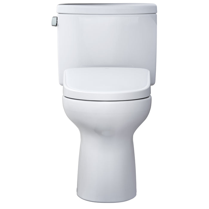 TOTO MW4544726CEFG#01 WASHLET+ Drake II Two-Piece Toilet and WASHLET+ S7 Bidet Seat, Cotton White
