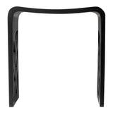 ALFI Brand ABST88BM Black Matte Solid Surface Resin Bathroom / Shower Stool