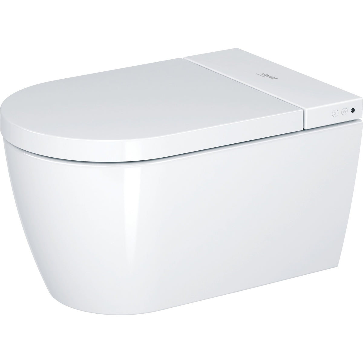 252909 Duravit 2510092092 ME Dual Flush Elongated Wall-Mounted Toilet White ...