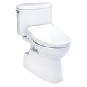 TOTO Washlet+ Vespin II 1G Two-Piece Elongated 1.0 GPF Toilet and Washlet+ S5 Bidet Seat, Cotton White - MW4743446CUFG#01