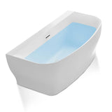 Bank Series 5.41 ft. Freestanding Bathtub in White