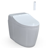 TOTO WASHLET G450 1.0 or 0.8 GPF Smart Toilet with Integrated Bidet Seat and CEFIONTECT, Cotton White - MS922CUMFG#01