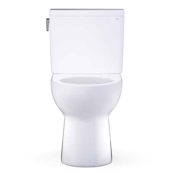 TOTO CST472CEFG#01 Glaston Two-Piece Elongated 1.28 GPF Universal Height Toilet in Cotton White