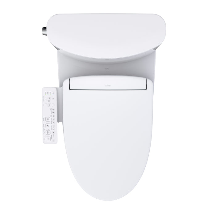 TOTO MW4423346CUFG#01 Washlet+ Nexus 1G Elongated 1.0 GPF Universal Height Toilet with S2 Bidet Seat, Cotton White