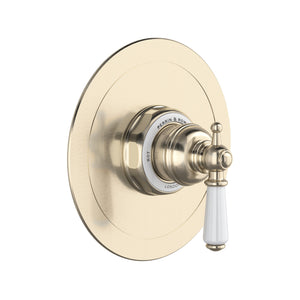 Rohl U.TEW51W1L-STN Perrin and Rowe Edwardian 1/2" Pressure Balance Shower Trim with Lever Handle