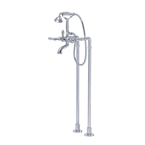 House of Rohl AKIT1401NLMAPC Exposed Floor Mount Tub Filler with Handshower