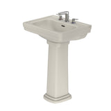 TOTO LPT532.8N#12 Promenade 24" x 19-1/4" Rectangular Pedestal Bathroom Sink for 8" Center Faucets, Sedona Beige