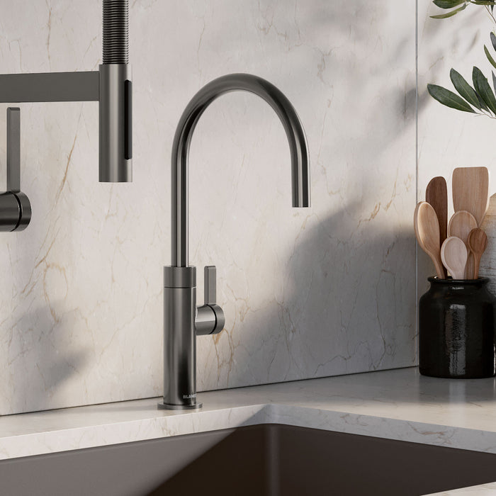 Blanco 527492 Culina II High Arc Beverage Faucet - RO Compatible - Satin Dark Steel
