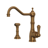 Rohl U.4746EB-2 Perrin and Rowe Edwardian Kitchen Faucet with Side Spray