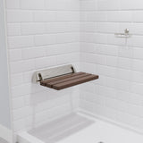 SteamSpa SS-K-NI Kind 20" Teak Wall Mounted Folding Shower Seat