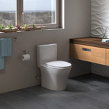 TOTO MS446124CEMFN#51 Aquia IV Two-Piece Dual Flush Toilet, WASHLET+ Ready, Ebony