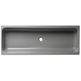 ALFI Brand AB48TRGM 48" Grey Matte Above Mount Fireclay Bathroom Trough Sink