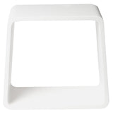 ALFI Brand ABST55 White Matte Solid Surface Resin Bathroom / Shower Stool