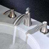 ANZZI L-AZ015BN Sonata Series 8" Widespread 2-Handle Mid-Arc Bathroom Faucet in Brushed Nickel