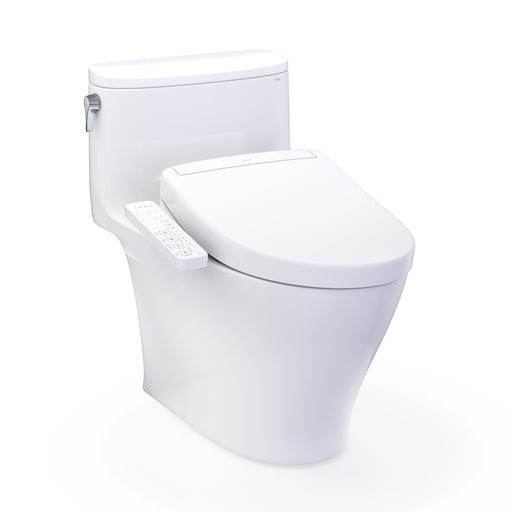 TOTO Washlet+ Nexus 1G One-Piece Elongated 1.0 GPF Toilet and Washlet S2 Bidet Seat, Cotton White - MW6423346CUFG#01