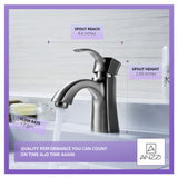 ANZZI L-AZ012BN Alto Series Single Hole Single-Handle Mid-Arc Bathroom Faucet in Brushed Nickel