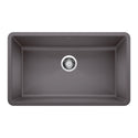 Blanco 441478 Precis SILGRANIT 32" Super Single Undermount Kitchen Sink - Cinder