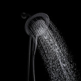 ANZZI SH-AZ067MB Valkyrie Retro-Fit 3-Spray Patterns with 7.48" Wall Mounted Dual Shower Heads in Matte Black