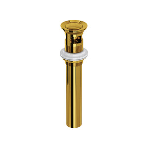 House of Rohl 0127DOFULB Push Drain with Overflow