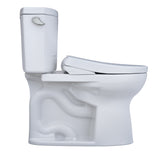 TOTO MW4544726CEFG#01 WASHLET+ Drake II Two-Piece Toilet and WASHLET+ S7 Bidet Seat, Cotton White