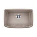 Blanco 442549 Valea SILGRANIT 27" Single Bowl Undermount Kitchen Sink - Truffle