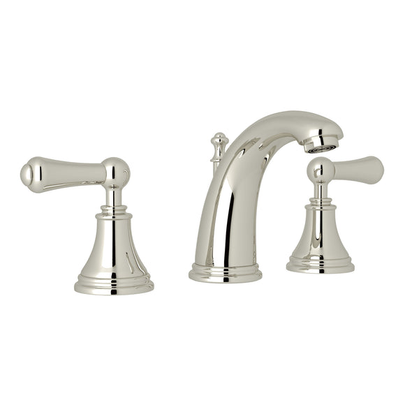 Rohl U.3712LS-PN-2 Perrin and Rowe Georgian Era High Neck Widespread Bathroom Faucet