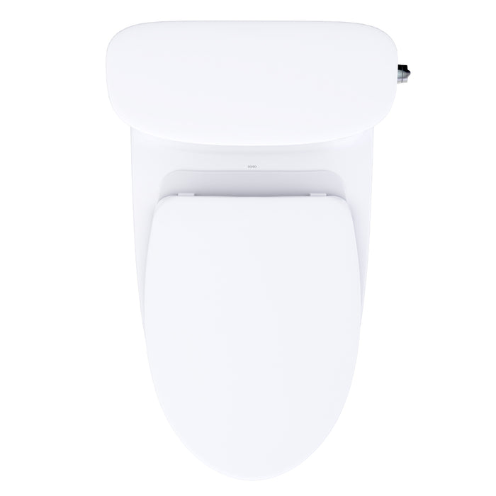 TOTO MS686124CEFRG#01 Aurora Elongated 1.28 GPF Universal Height Toilet with Right-Hand Trip Lever and Seat