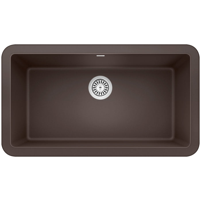 Blanco 401896 Ikon SILGRANIT 33" Single Bowl Apron-Front Farmhouse Sink - Cafe