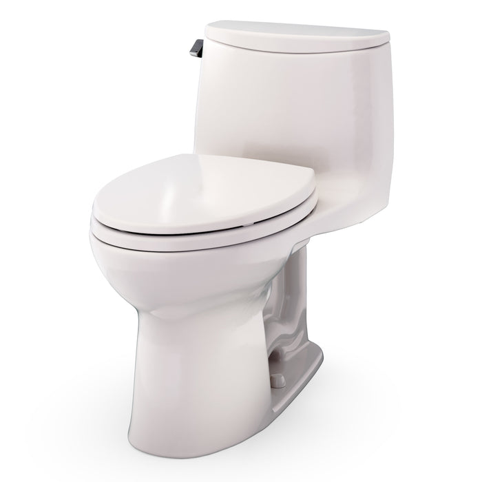 TOTO MS608114CEFG#12 UltraMax One-Piece Elongated 1.28 GPF Universal Height Toilet with Seat, Sedona Beige