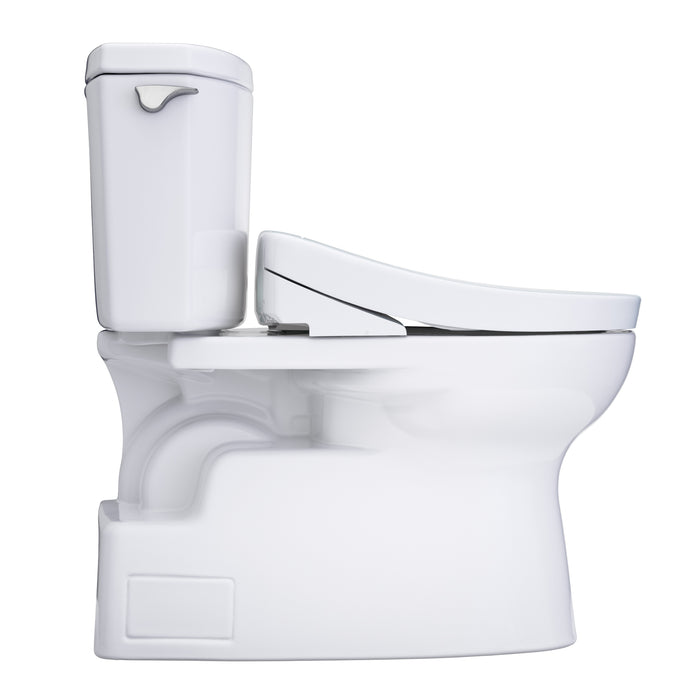 TOTO MW4743446CUFG#01 Vespin II 1G Elongated 1.0 GPF Universal Height Toilet with Washlet+ S5 Bidet Seat