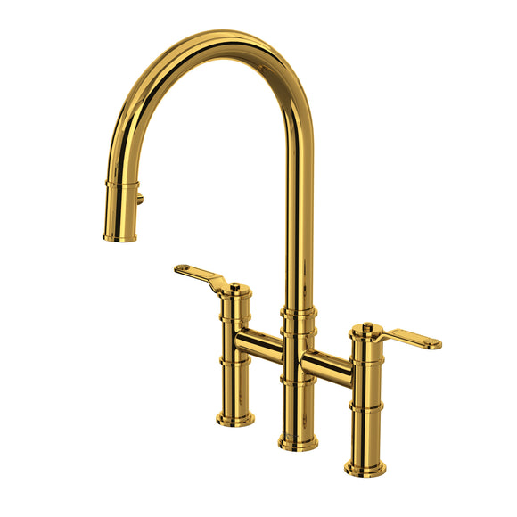 Rohl U.4549HT-ULB-2 Perrin and Rowe Armstrong Bridge Kitchen Faucet