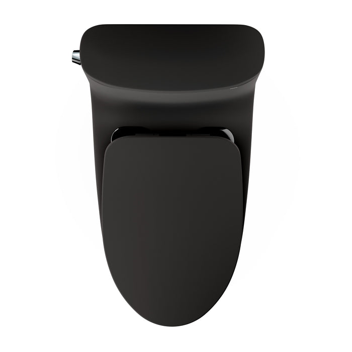 TOTO MS642234CEFG#MBL Nexus One-Piece Elongated Toilet with a Slim SoftClose Seat, Matte Black