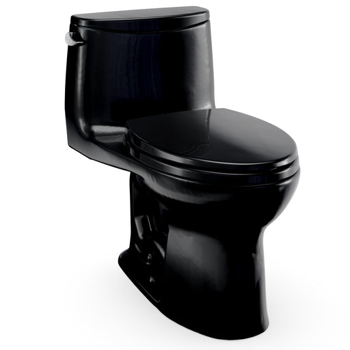 TOTO UltraMax One-Piece Elongated 1.28 GPF Universal Height Toilet with SS114 SoftClose Seat, Ebony - MS608114CEF#51
