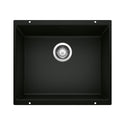Blanco 442933 Precis SILGRANIT 21" Single Bowl Undermount Kitchen Sink - Coal Black