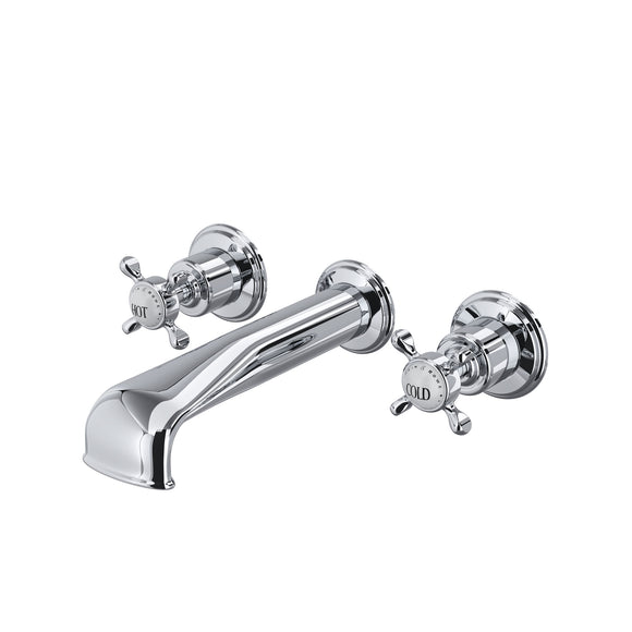 Rohl U.3581X-APC/TO Perrin and Rowe Edwardian Wall Mount 3-Hole Tub Filler