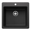 Blanco 443227 Liven SILGRANIT 21" Single Bowl Dual Mount Kitchen Sink - Anthracite