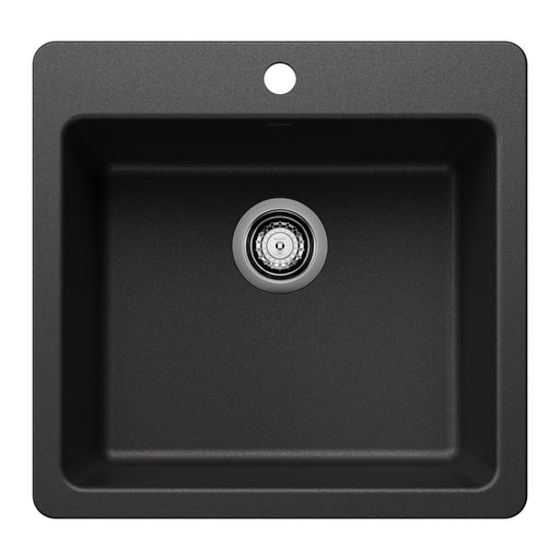 Blanco 443227 Liven SILGRANIT 21" Single Bowl Dual Mount Kitchen Sink - Anthracite