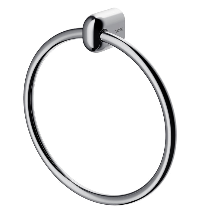 TOTO L Series round towel ring in Polished Chrome finish.