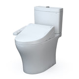 TOTO MW4463074CEMFGN#01 Aquia IV Two-Piece Elongated Universal Height Dual Flush Toilet and WASHLET C2 Bidet Seat