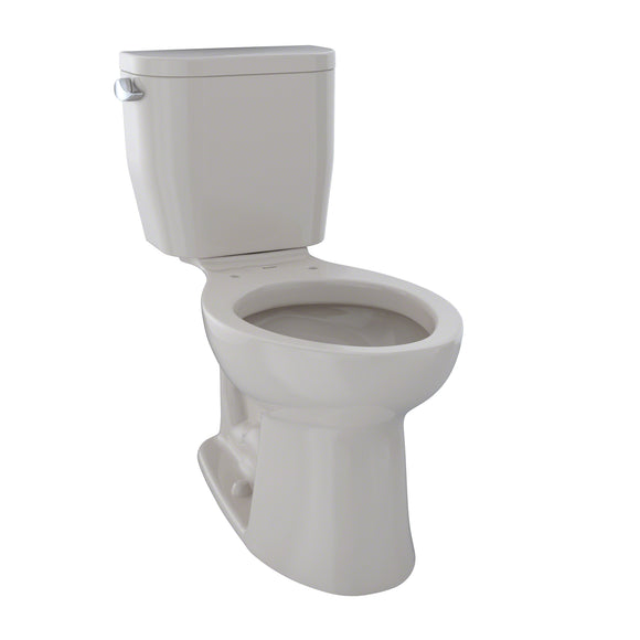 TOTO Entrada Two-Piece Elongated 1.28 GPF Universal Height Toilet, Sedona Beige - CST244EF#12
